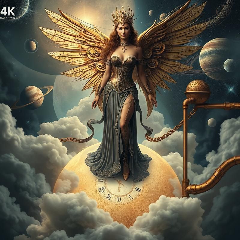 steampunk style AI art
