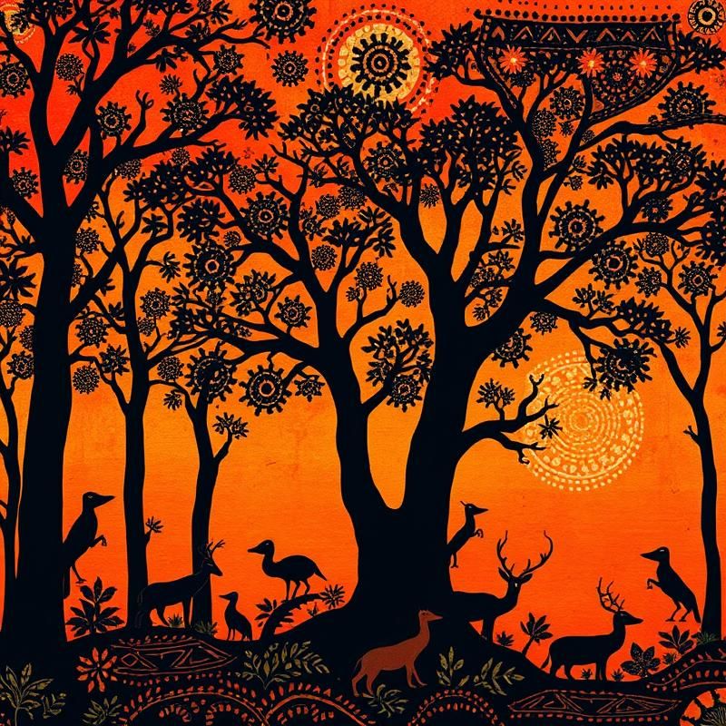 aboriginal art style AI art