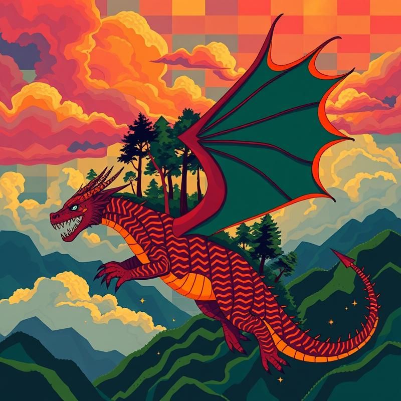 memphis design style AI art