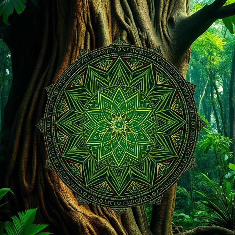 sacred geometry style AI art