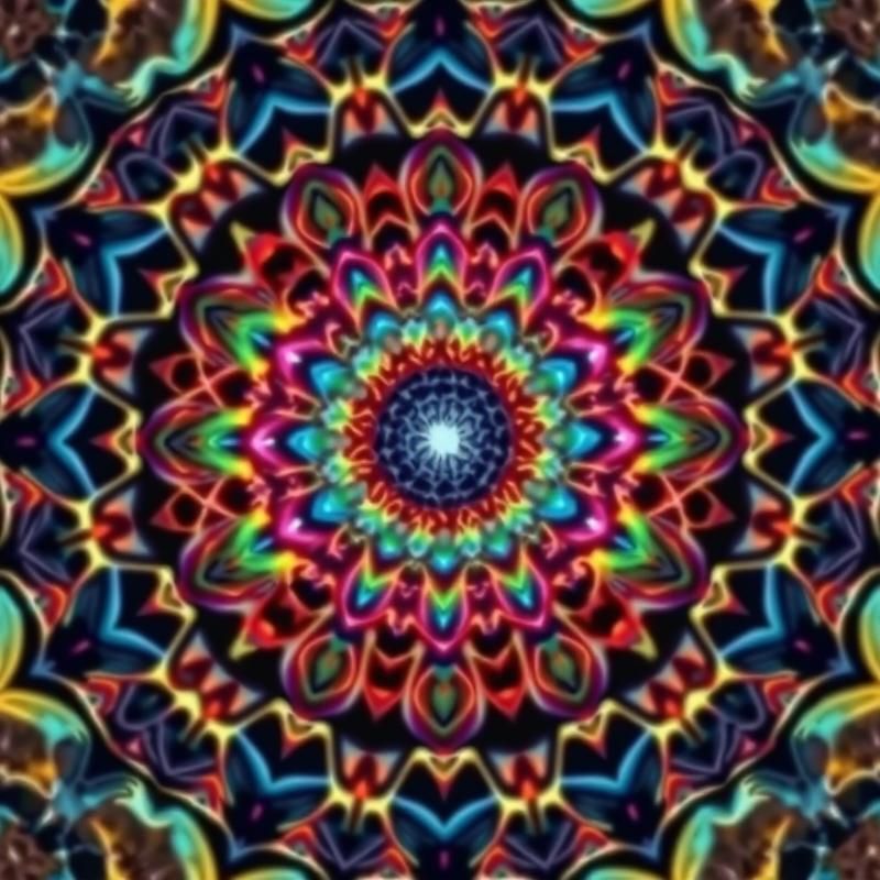 mandala style AI art