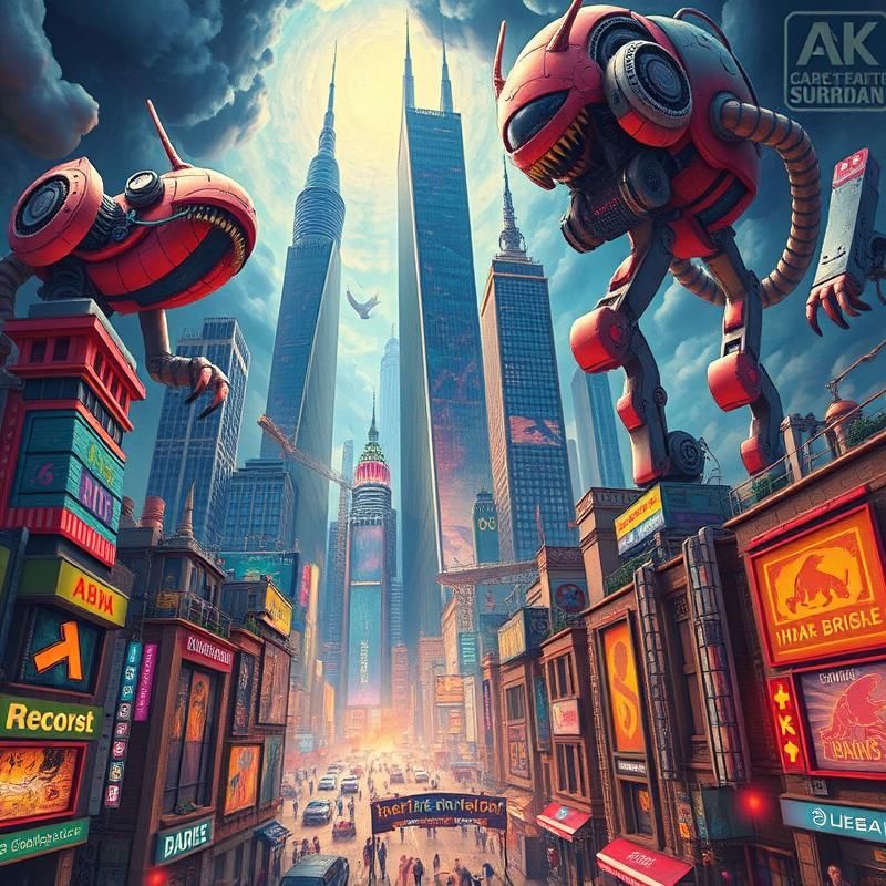 pop surrealism style AI art