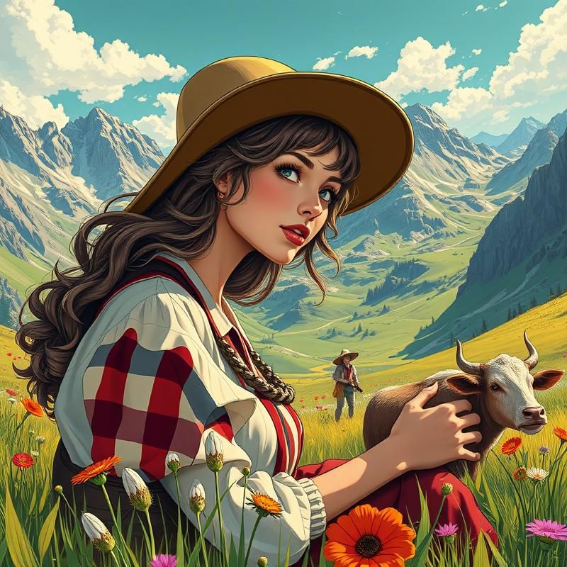 lowbrow art style AI art