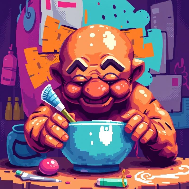 pixel art style AI art