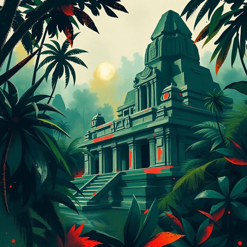 primitive style AI art