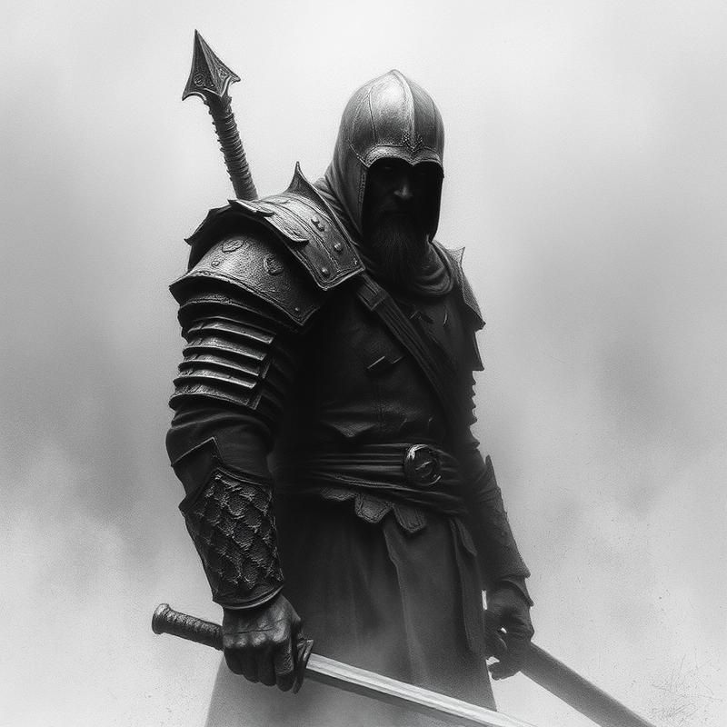 charcoal drawing style AI art