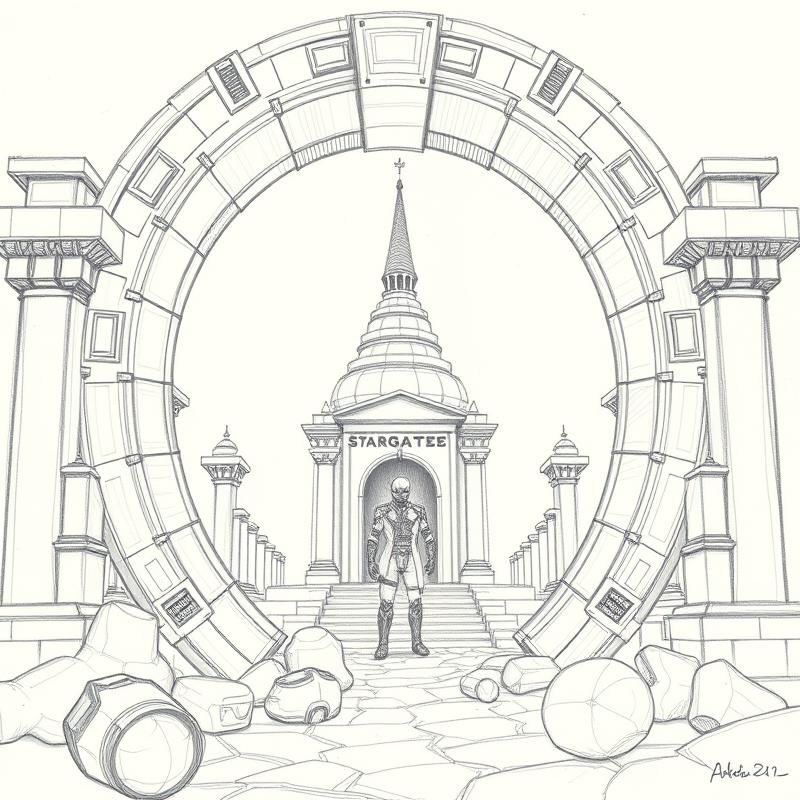 pencil sketch style AI art