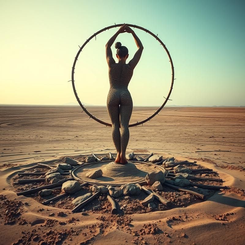 land art style AI art