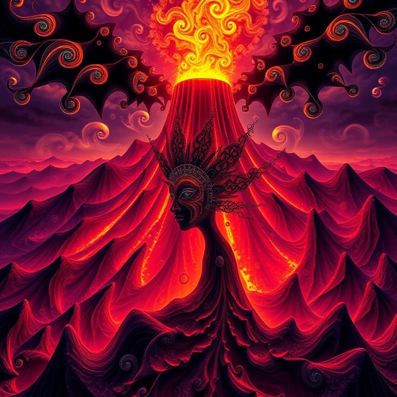 fractal art style AI art