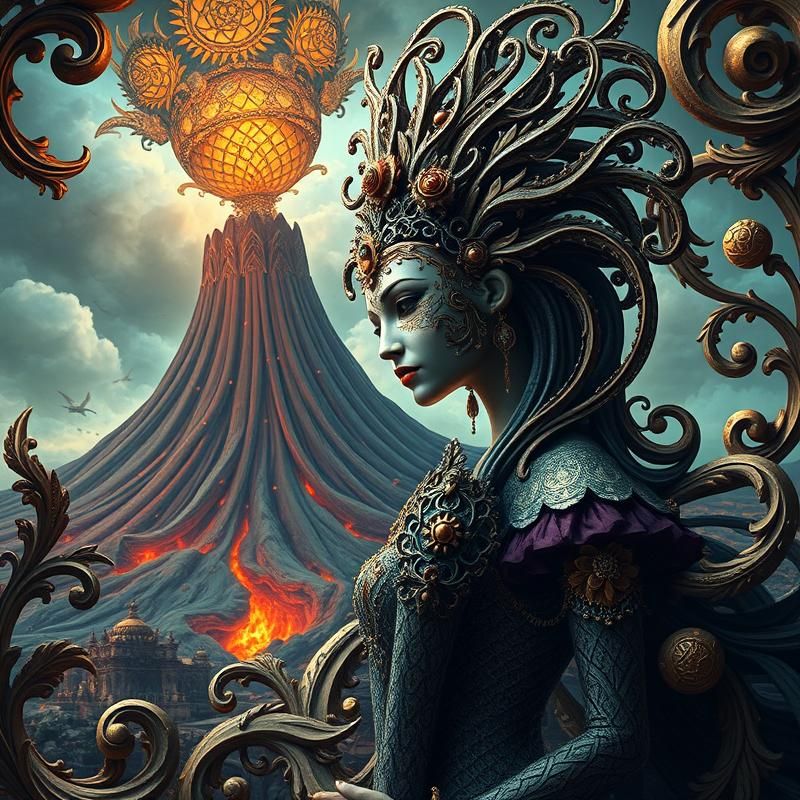 rococo style AI art