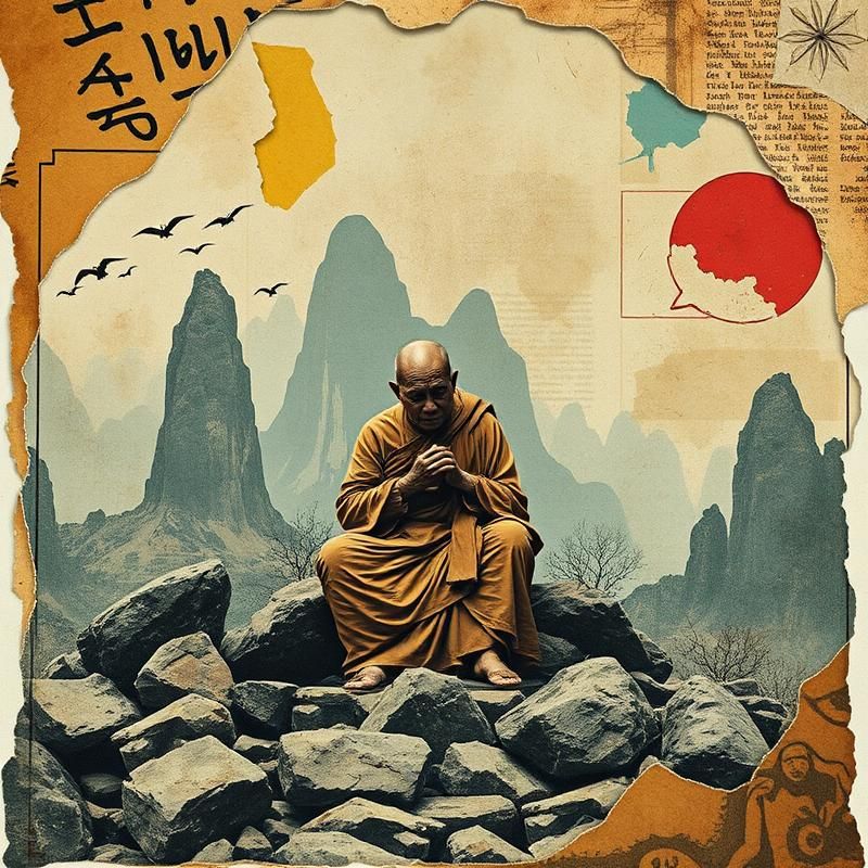 collage style AI art