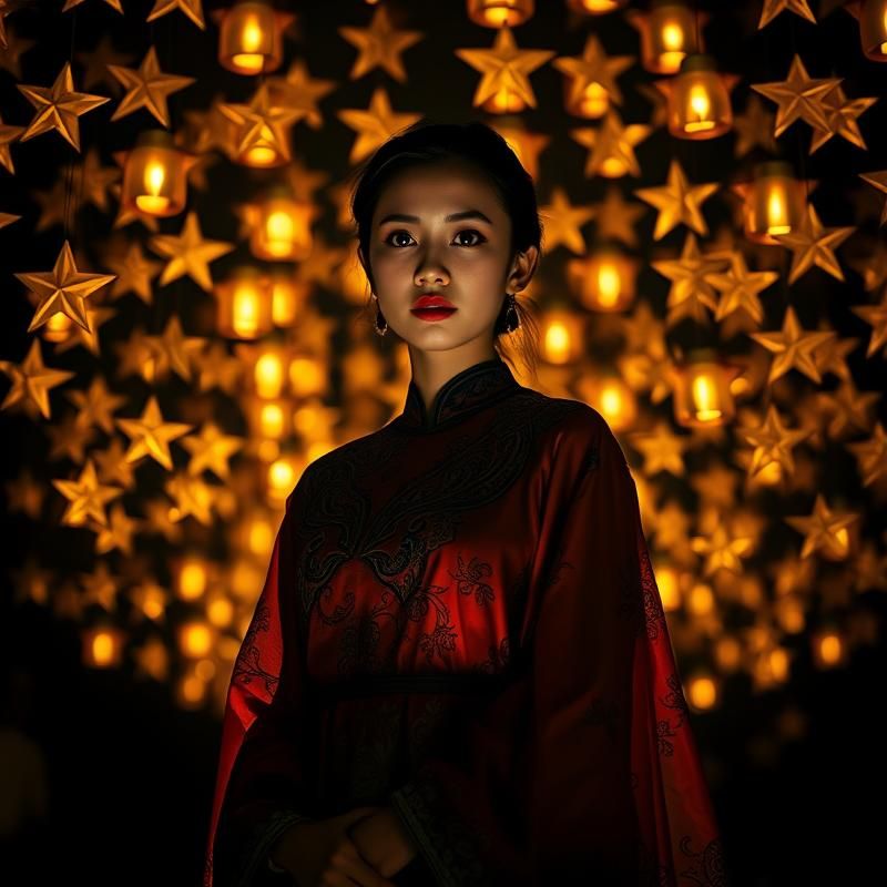 chiaroscuro style AI art