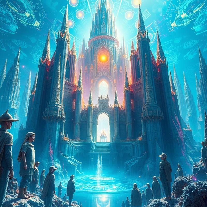 holographic style AI art