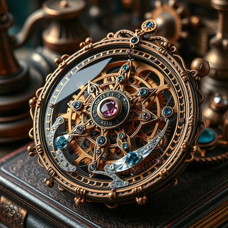 steampunk style AI art