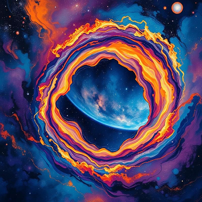 abstract expressionism style AI art