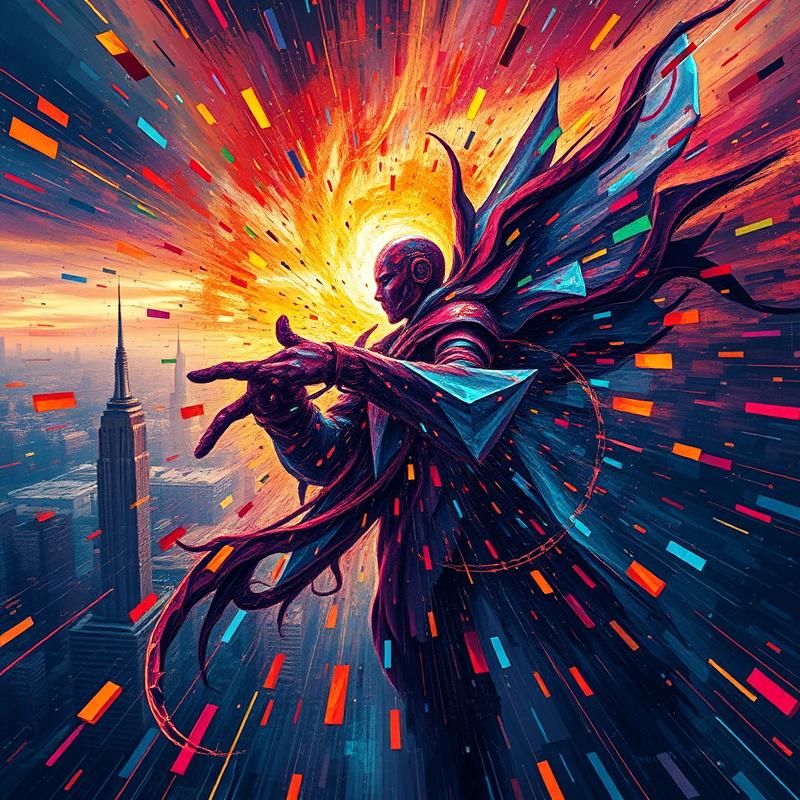 abstract style AI art