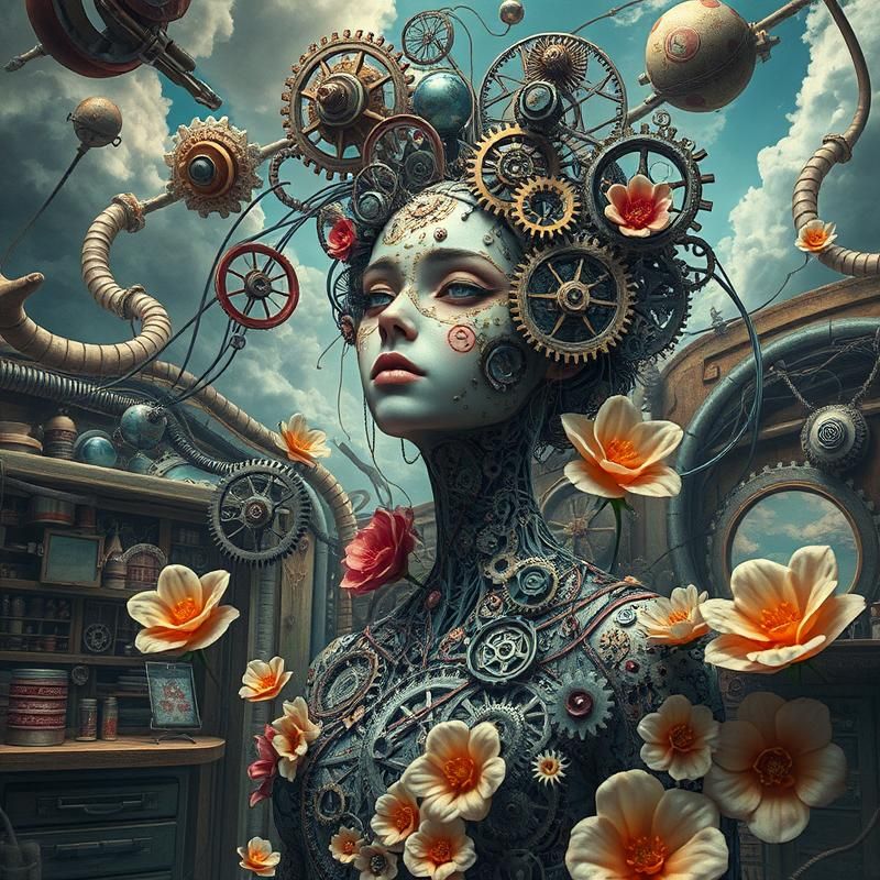 surrealism style AI art