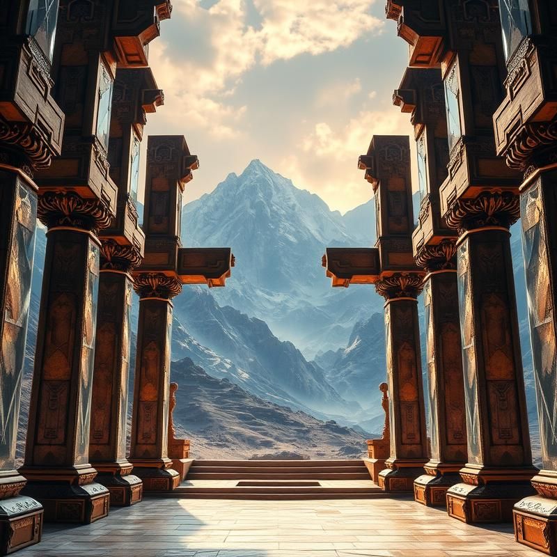 geometric style AI art