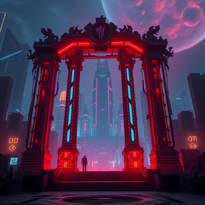 cyberpunk style AI art