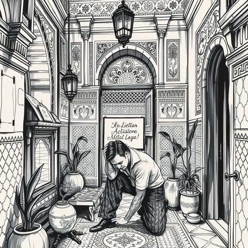 ink drawing style AI art