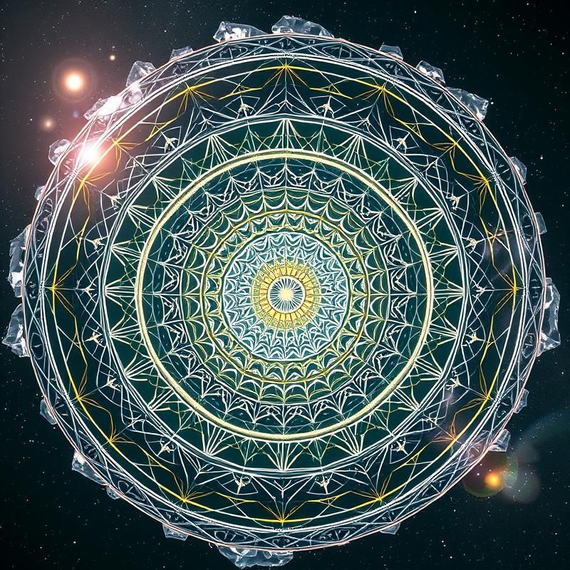 sacred geometry style AI art