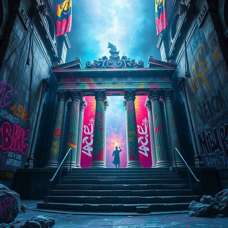graffiti style AI art