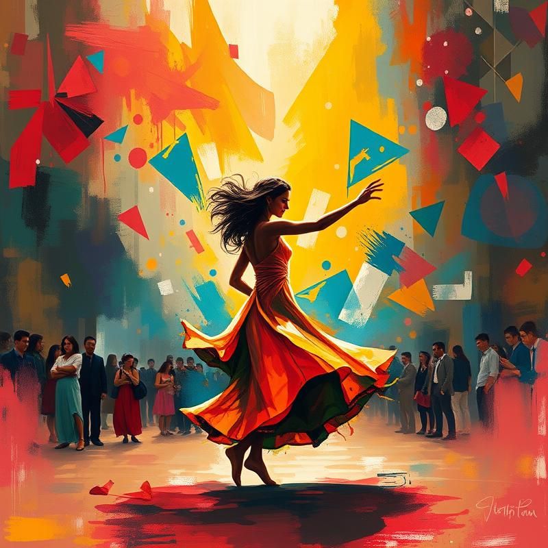 abstract style AI art