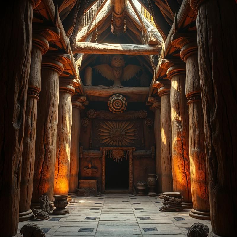 tribal style AI art