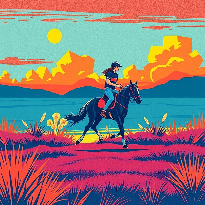 screen printing style AI art