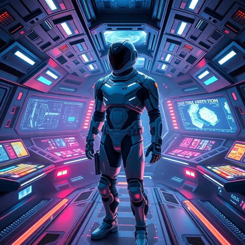 sci-fi art style AI art