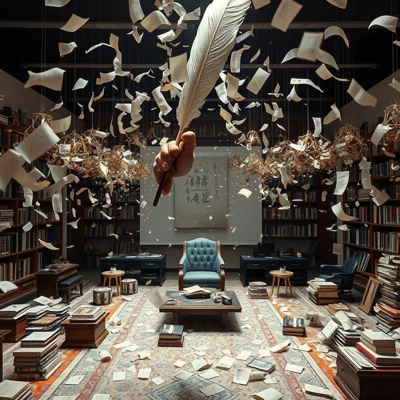 installation art style AI art
