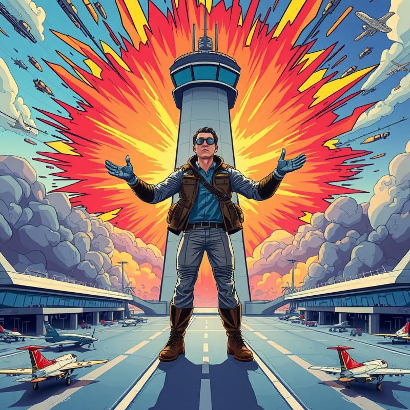 comic book style AI art