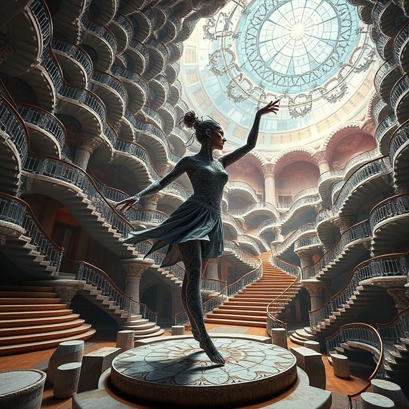 fractal art style AI art