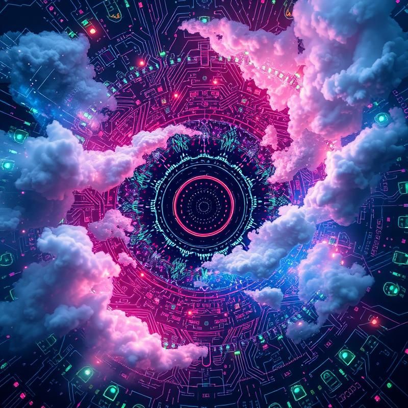 psychedelic style AI art