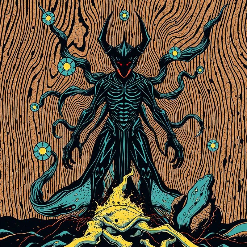 woodcut style AI art