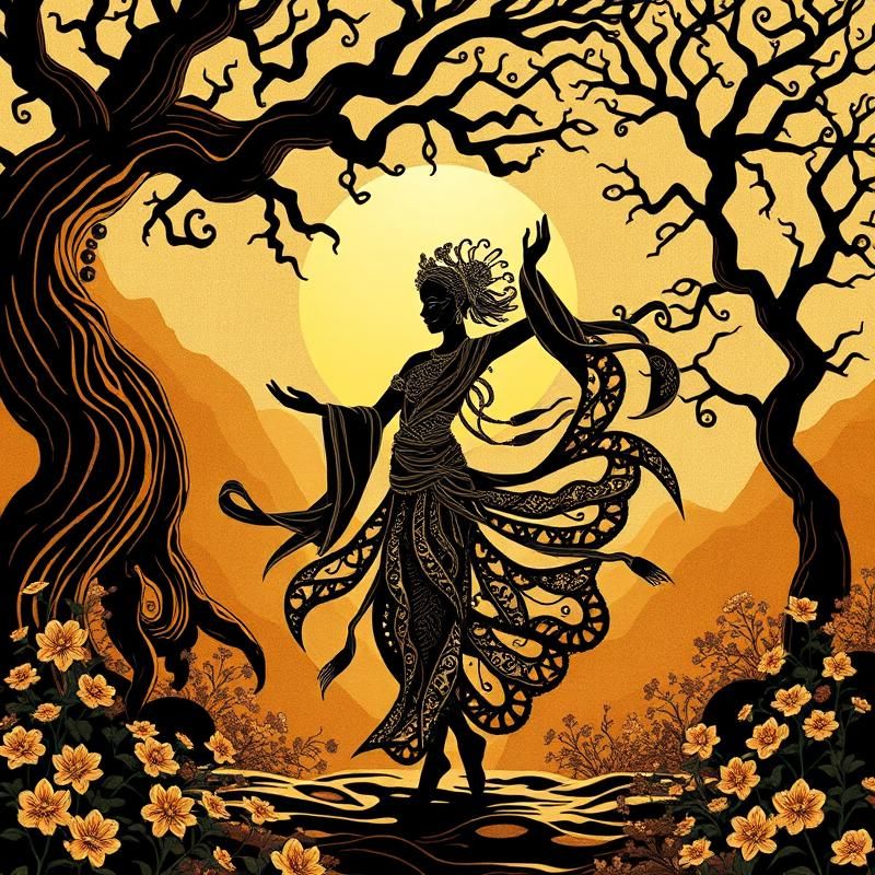 woodcut style AI art