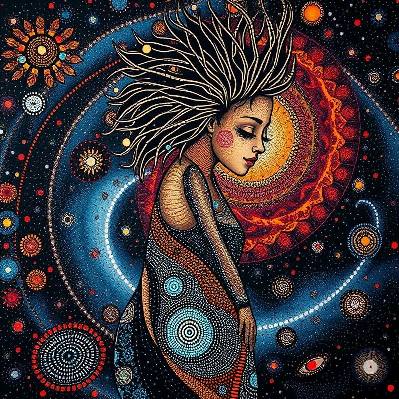 aboriginal art style AI art