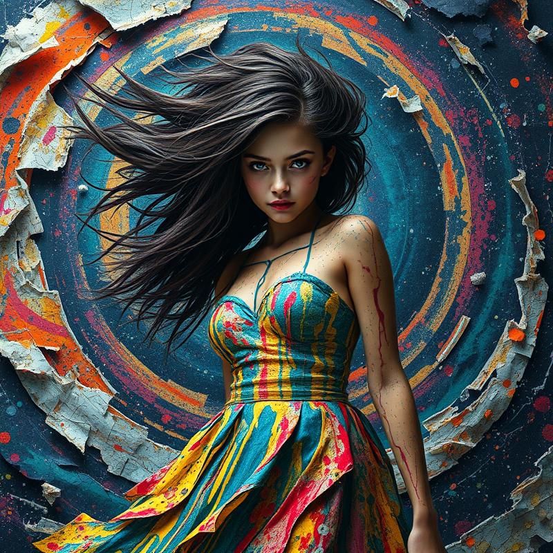 performance art style AI art