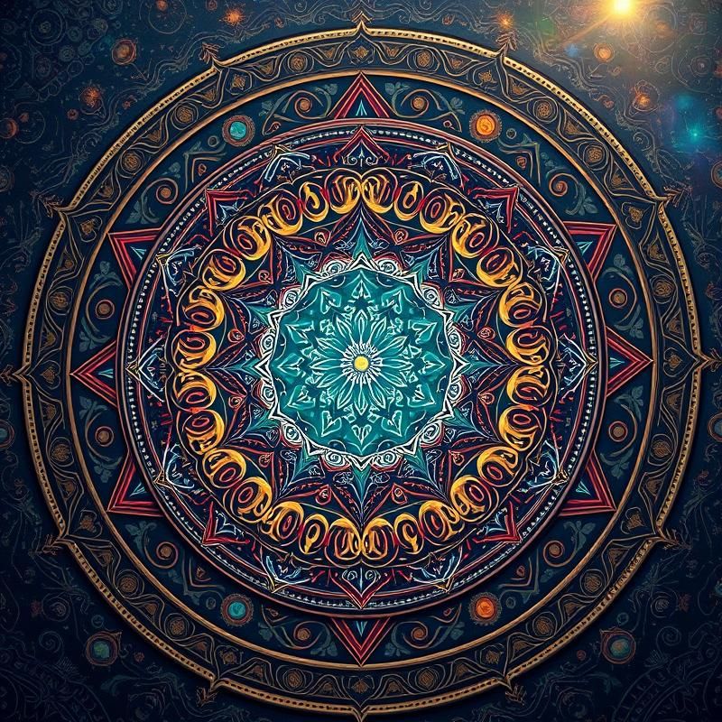 mandala style AI art