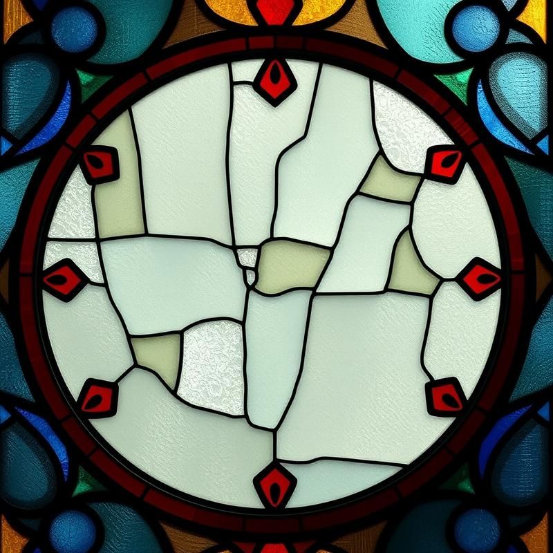 stained glass style AI art