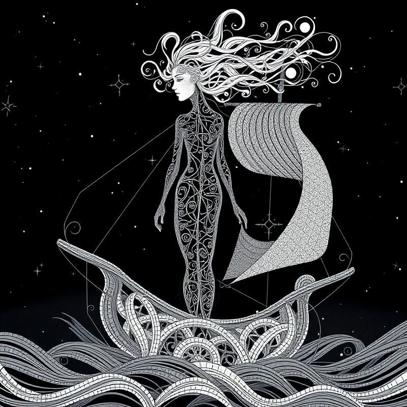 zentangle style AI art