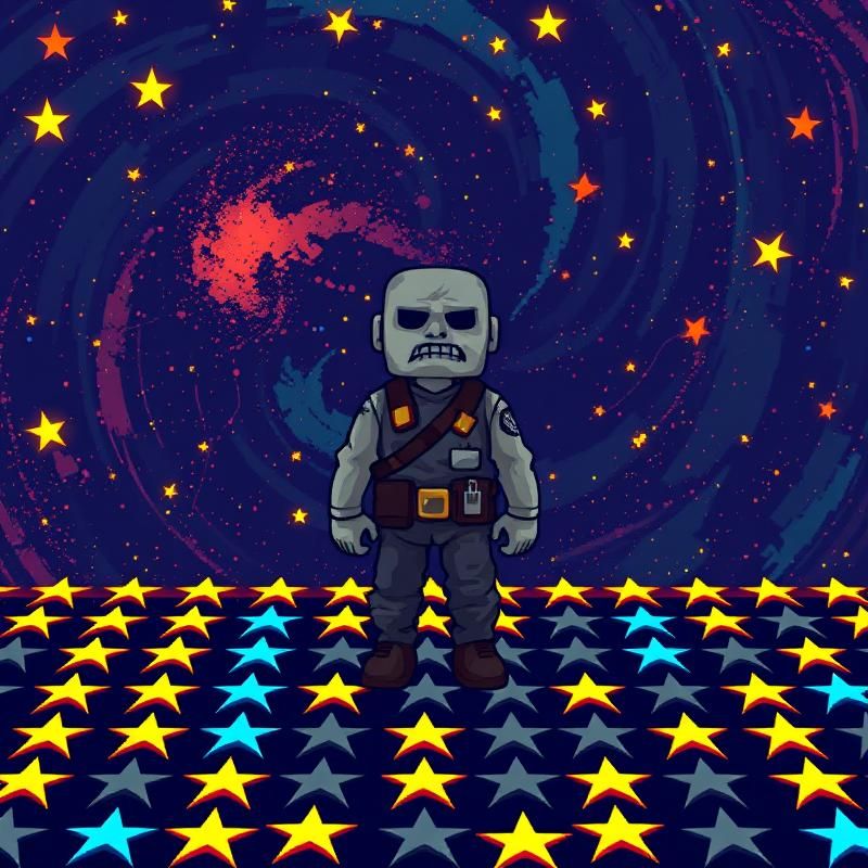 pixel art style AI art