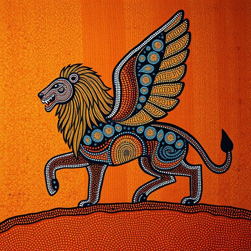 aboriginal art style AI art