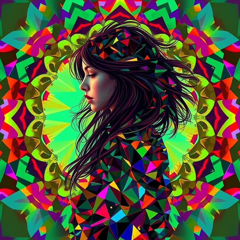 abstract style AI art