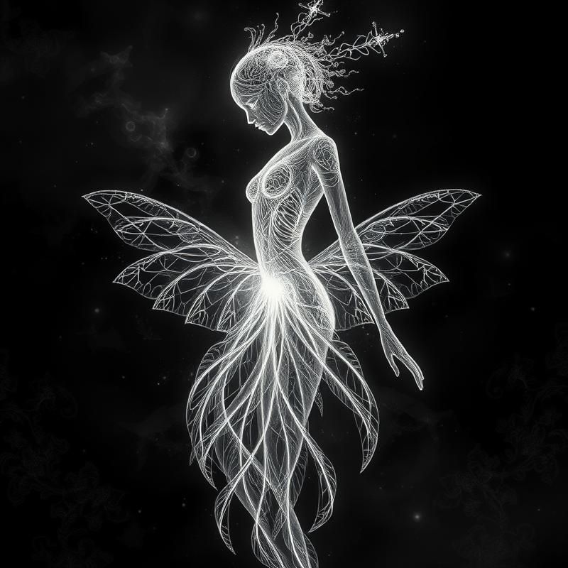 etching style AI art