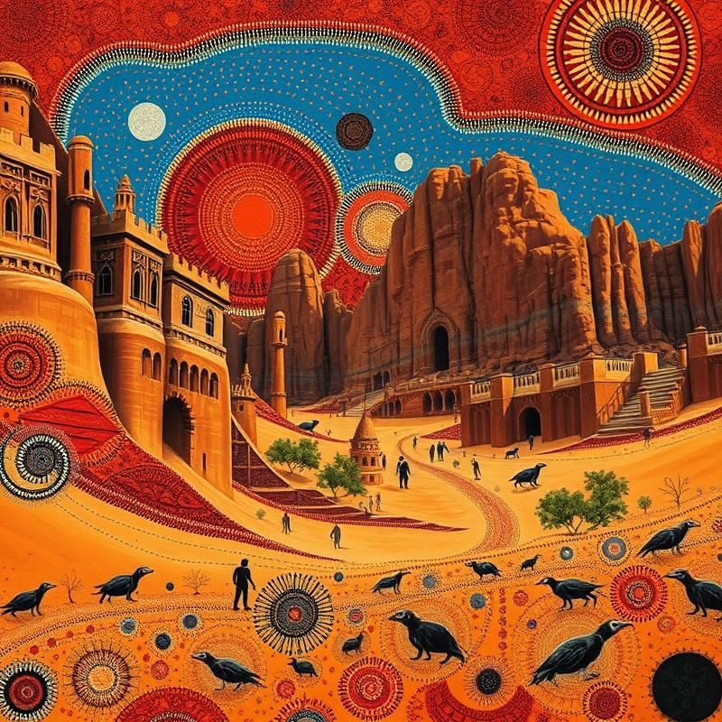 aboriginal art style AI art