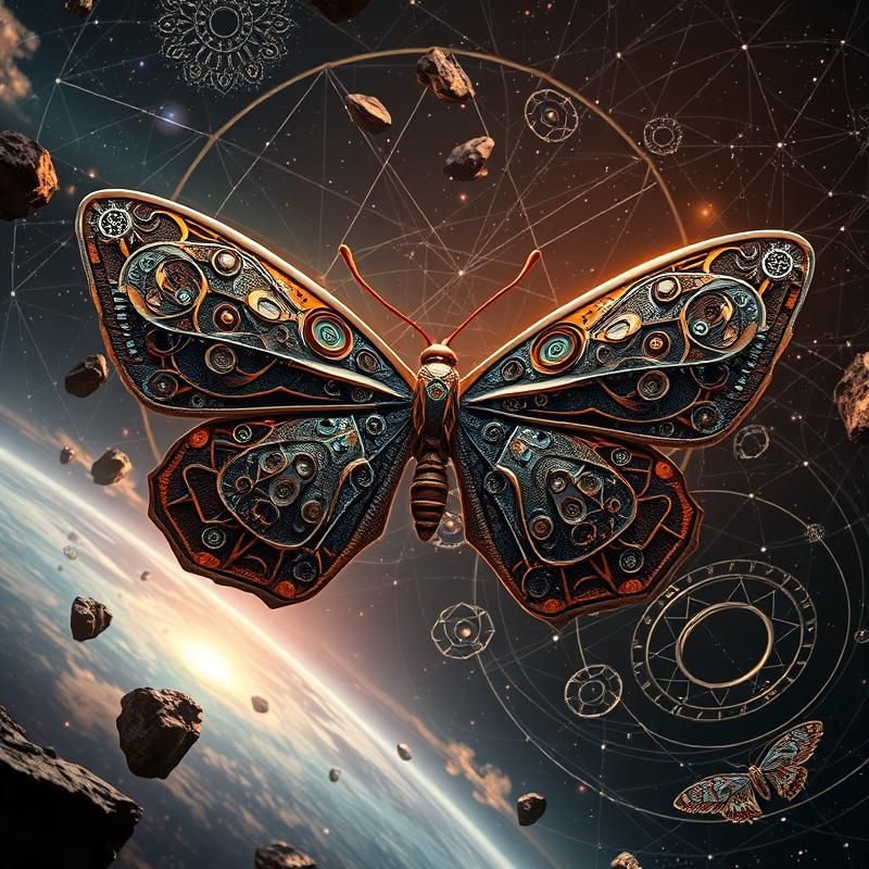 sacred geometry style AI art