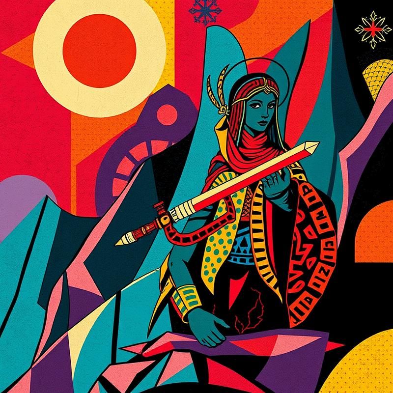 memphis design style AI art