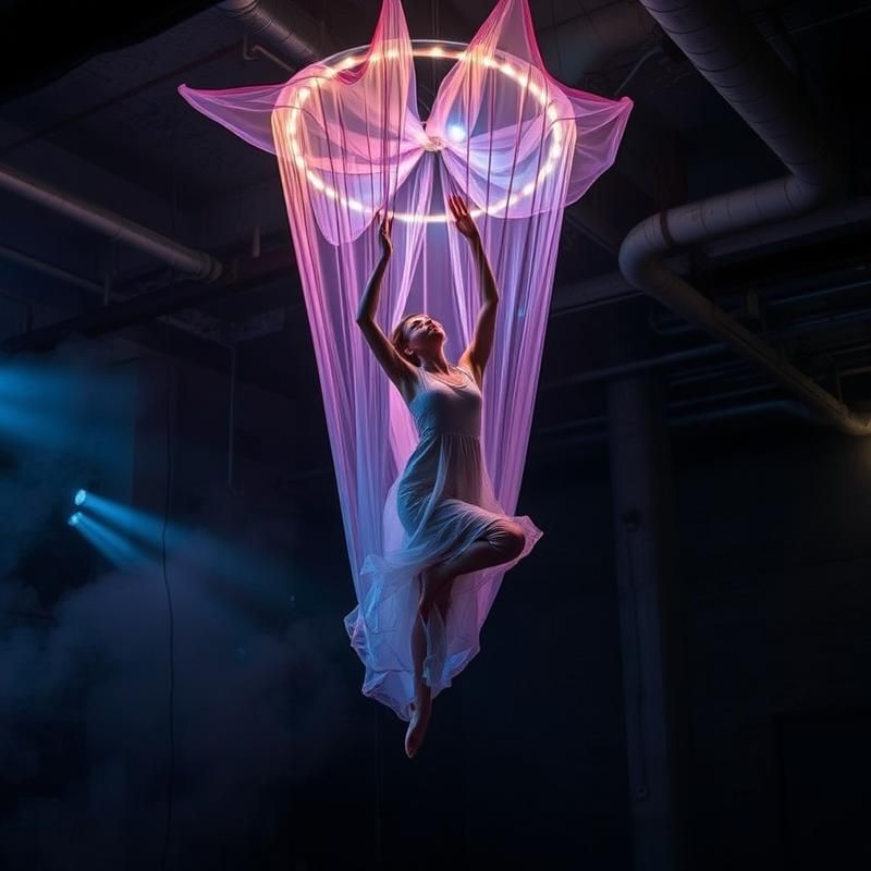 installation art style AI art