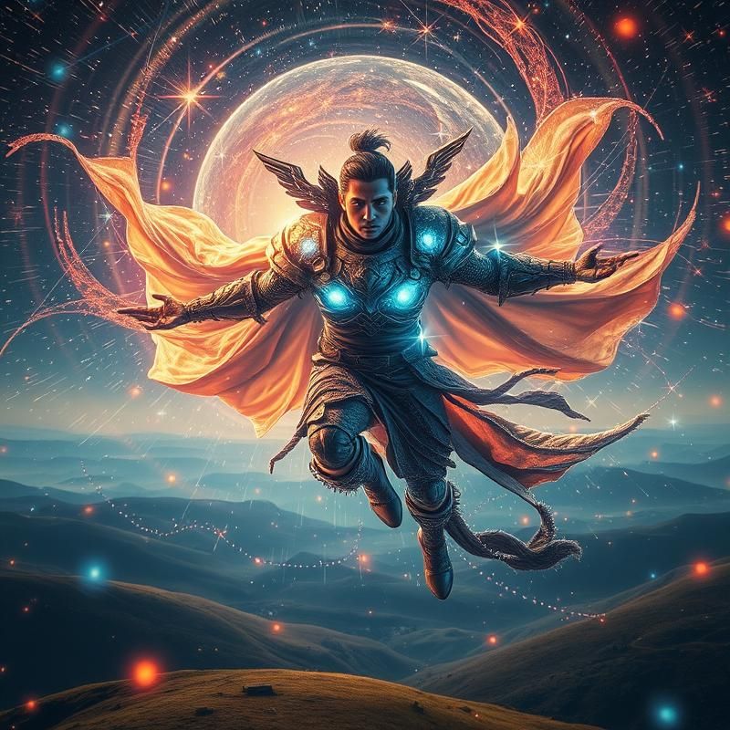 holographic style AI art